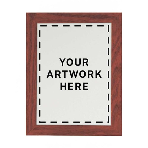 United Visual Products Drop-In Shadowbox, 12"x18", Light Oak/Surf UVSB1218-LTOAK-SURF - main